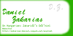 daniel zakarias business card